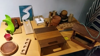 Photo showing a small sample of products sold by the shed